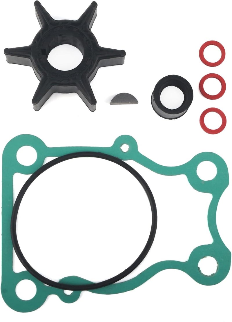 QUICKMARINE 6H4-44352 Marine Water Pump Impeller Service Kit fits Yamaha 4 Stroke 25 30 40 HP Boat Outboard Motor Replacement 6H4-44352-00 6H4-44352-01 Sierra 18-3068 - Image 5